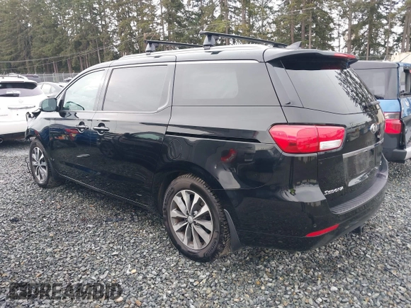 2016 Kia Sedona EX with VIN KNDMC5C11G6160910, listed as a IAAI auction lot 40905404 with 105,523 mi miles. Bid and sale history available at carsss.com. Image 3.