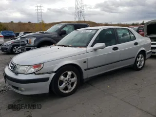 2001 Saab 9-5 SE with VIN YS3EF48ZX13002152, listed as a Copart auction lot 79365444 with 129,190 mi miles and Clean Title. Bid and sale history available at carsss.com. Image 1.