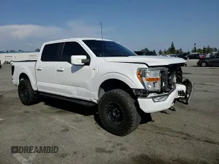 2022 Ford F-150 XL with VIN 1FTFW1E50NFA71691, listed as a Copart auction lot 55282625 with 47,492 mi miles and Salvage title. Bid and sale history available at DreamBid. Image 14.