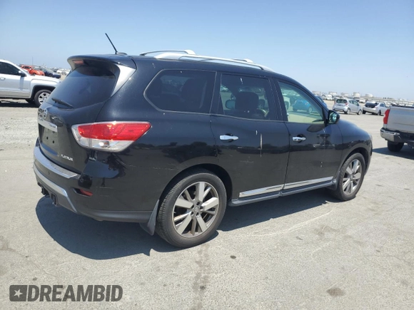 2014 Nissan Pathfinder SL with VIN 5N1AR2MN7EC623452, listed as a Copart auction lot 59313635 with 172,590 mi miles and Salvage title. Bid and sale history available at DreamBid. Image 3.