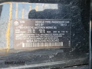2014 BMW 3 Series 328i xDrive с VIN WBA3B5G54ENS06340, выставлен на аукционе Copart как лот 42126795 с пробегом 123 999 миль миль и Списание • Salvage title. История ставок и продаж доступна на DreamBid. Изображение 12.