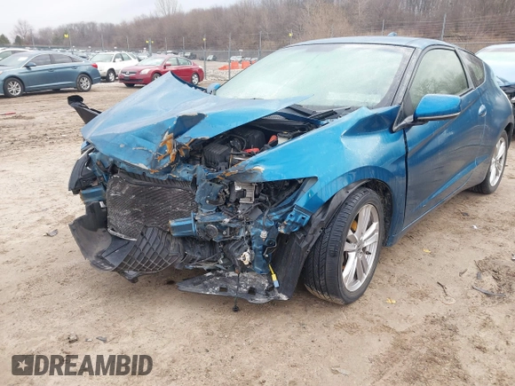 2012 Honda CR-Z EX with VIN JHMZF1D6XCS004087, listed as a IAAI auction lot 41860837 with 170,790 mi miles. Bid and sale history available at carsss.com. Image 2.
