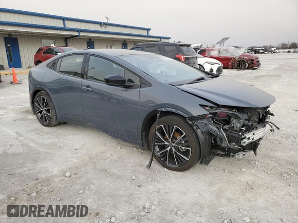 2024 Toyota Prius LE with VIN JTDACAAU5R3027130, listed as a Copart auction lot 50757655 with 2,523 mi miles and Salvage Title. Bid and sale history available at carsss.com. Image 4.