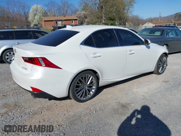 2014 Lexus IS 250 with VIN JTHCF1D21E5005746, listed as a IAAI auction lot 41892900 with 136,295 mi miles. Bid and sale history available at carsss.com. Image 4.