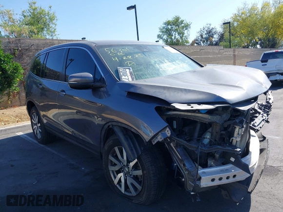 2021 Honda Pilot EX with VIN 5FNYF5H35MB036402, listed as a IAAI auction lot 42280114 with Not provided miles and . Bid and sale history available at DreamBid. Image 1.