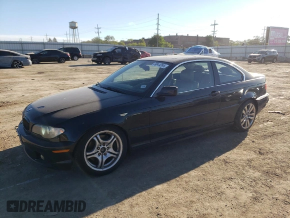 2004 BMW 3 Series 330Ci with VIN WBABD53474PL10424, listed as a Copart auction lot 69844354 with 140,539 mi miles and Salvage Title. Bid and sale history available at carsss.com. Image 1.