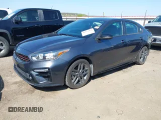 2021 Kia Forte GT-Line with VIN 3KPF34AD9ME283084, listed as a IAAI auction lot 41973475 with 42,764 mi miles. Bid and sale history available at carsss.com. Image 18.