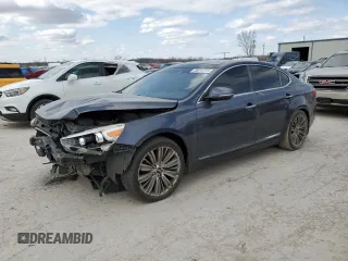 2015 Kia Cadenza Premium with VIN KNALN4D73F5171587, listed as a Copart auction lot 48214115 with 189,335 mi miles and Salvage Title. Bid and sale history available at DreamBid. Image 1.