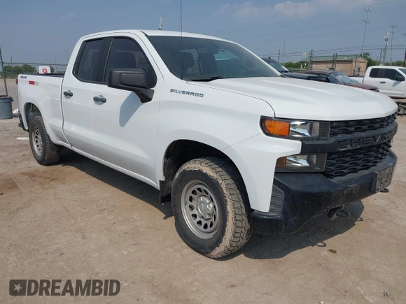 2021 Chevrolet Silverado 1500 Work Truck with VIN 1GCRYAEF6MZ209943, listed as a IAAI auction lot 42221696 with 58,094 mi miles and . Bid and sale history available at DreamBid. Image 1.