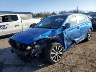2018 Hyundai Elantra GT with VIN KMHH35LE1JU022786, listed as a Copart auction lot 52164125 with 110,762 mi miles and Salvage Title. Bid and sale history available at carsss.com. Image 1.