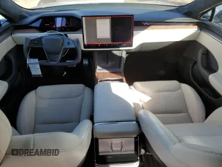 2021 Tesla Model S Long Range with VIN 5YJSA1E56MF428419, listed as a Copart auction lot 80341534 with 22,488 mi miles and Salvage title. Bid and sale history available at DreamBid. Image 8.