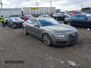 2013 Audi A7 3.0 Premium Plus with VIN WAUYGAFC5DN077054, listed as a IAAI auction lot 41298537 with 150,679 mi miles. Bid and sale history available at carsss.com. Image 1.