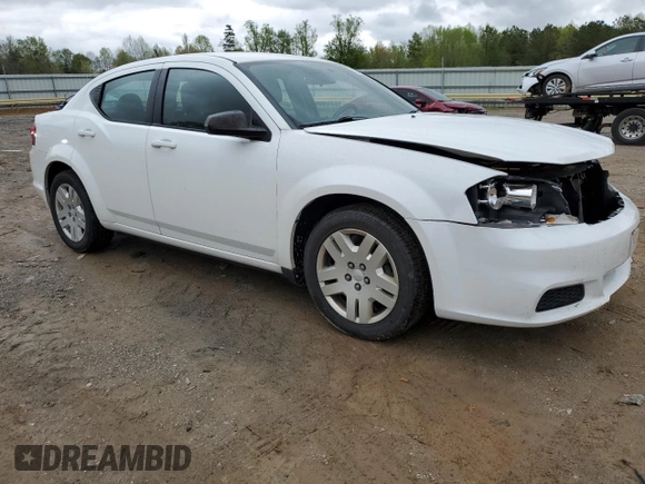 2014 Dodge Avenger SE with VIN 1C3CDZABXEN126757, listed as a Copart auction lot 52745875 with 105,776 mi miles and Salvage Title. Bid and sale history available at DreamBid. Image 4.