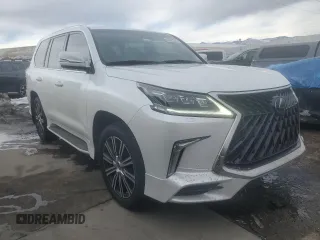 2020 Lexus LX with VIN JTJDY7AX2L4324141, listed as a Copart auction lot 40421224 with 43,760 mi miles. Bid and sale history available at carsss.com. Image 4.