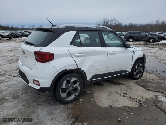 2023 Hyundai Venue SEL with VIN KMHRC8A38PU221723, listed as a Copart auction lot 47937895 with 33,550 mi miles and Salvage Title. Bid and sale history available at carsss.com. Image 3.