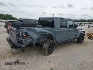2024 Jeep Gladiator Sport S with VIN 1C6HJTAG2RL125730, listed as a Copart auction lot 60064095 with 10,173 mi miles and Salvage title. Bid and sale history available at DreamBid. Image 3.