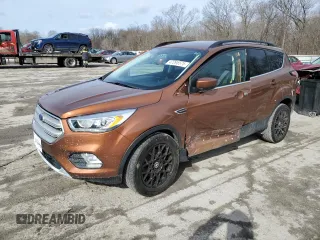 2017 Ford Escape SE with VIN 1FMCU0GD3HUC04513, listed as a Copart auction lot 47295575 with 147,938 mi miles and Salvage Title. Bid and sale history available at DreamBid. Image 1.