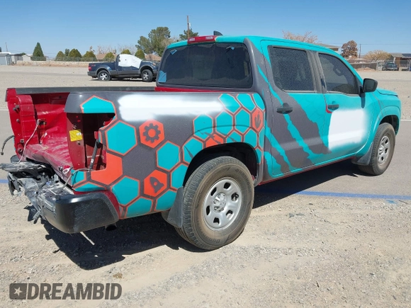2022 Nissan Frontier SV with VIN 1N6ED1EJ0NN622266, listed as a IAAI auction lot 41431046 with 26,939 mi miles. Bid and sale history available at carsss.com. Image 4.