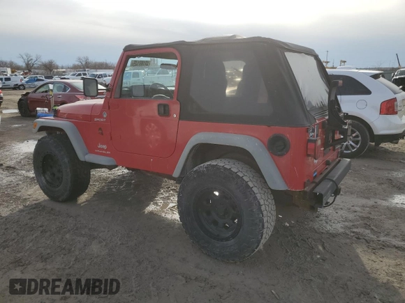 2005 Jeep Wrangler Sport with VIN 1J4FA49SX5P342180, listed as a Copart auction lot 48189145 with 144,438 mi miles and Clean Title. Bid and sale history available at carsss.com. Image 2.
