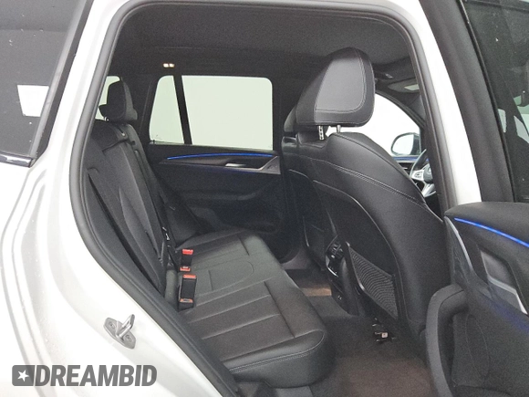 2024 BMW X3 sDrive30i with VIN 5UX43DP08R9W57559, listed as a Copart auction lot 52648995 with 23,026 mi miles and Clean Title. Bid and sale history available at DreamBid. Image 10.