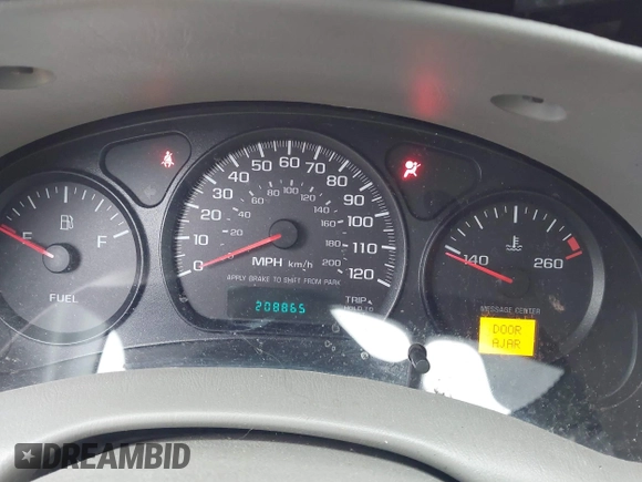 2004 Chevrolet Impala with VIN 2G1WF52E549358374, listed as a IAAI auction lot 41500552 with 208,865 mi miles. Bid and sale history available at carsss.com. Image 7.