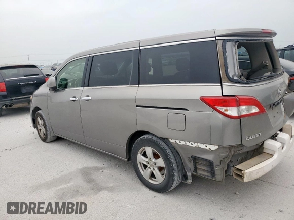 2012 Nissan Quest SL with VIN JN8AE2KP3C9051699, listed as a Copart auction lot 53310165 with 208,183 mi miles and Clean Title. Bid and sale history available at carsss.com. Image 2.