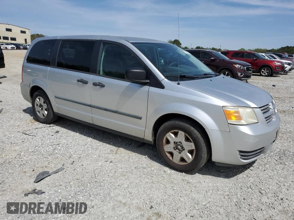 2008 Dodge Grand Caravan SE with VIN 1D8HN44H58B153583, listed as a Copart auction lot 51406255 with 205,456 mi miles and Salvage Title. Bid and sale history available at DreamBid. Image 4.