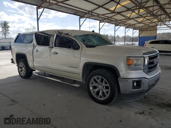 2014 GMC Sierra 1500 SLT with VIN 3GTP1VEC1EG190700, listed as a Copart auction lot 48573715 with 133,563 mi miles and Salvage title. Bid and sale history available at DreamBid. Image 4.