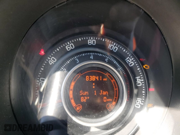2013 FIAT 500 Abarth with VIN 3C3CFFJH7DT635958, listed as a Copart auction lot 48278615 with 83,841 mi miles and Salvage title. Bid and sale history available at DreamBid. Image 9.