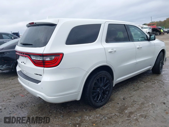 2015 Dodge Durango Limited with VIN 1C4RDJDG2FC858120, listed as a IAAI auction lot 40827682 with 130,862 mi miles and . Bid and sale history available at DreamBid. Image 4.