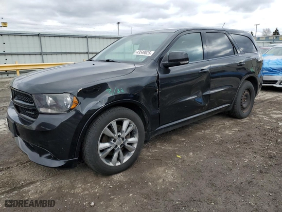 2012 Dodge Durango R/T with VIN 1C4SDJCT1CC195960, listed as a Copart auction lot 43549025 with 205,292 mi miles and Salvage Title. Bid and sale history available at carsss.com. Image 1.