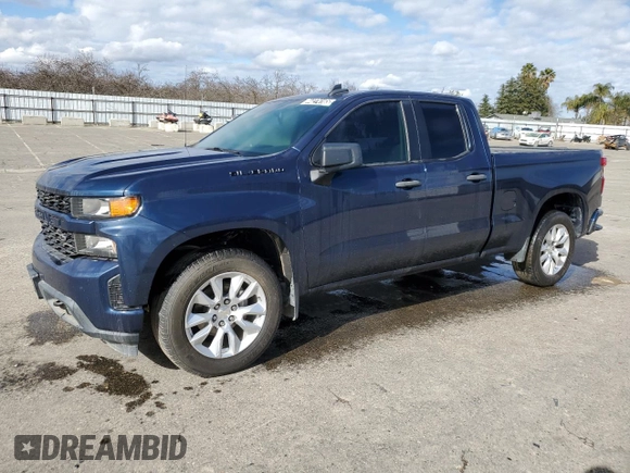 2021 Chevrolet Silverado 1500 Custom with VIN 1GCRWBEK3MZ153601, listed as a Copart auction lot 44274165 with 94,185 mi miles and Clean Title. Bid and sale history available at DreamBid. Image 1.