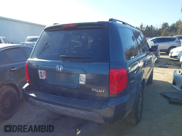 2005 Honda Pilot EX-L with VIN 2HKYF18545H505783, listed as a IAAI auction lot 41615185 with 154,417 mi miles. Bid and sale history available at carsss.com. Image 4.