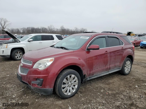 2010 Chevrolet Equinox LT w/1LT with VIN 2CNFLEEY6A6319811, listed as a Copart auction lot 43459605 with 179,446 mi miles and Salvage Title. Bid and sale history available at carsss.com. Image 1.