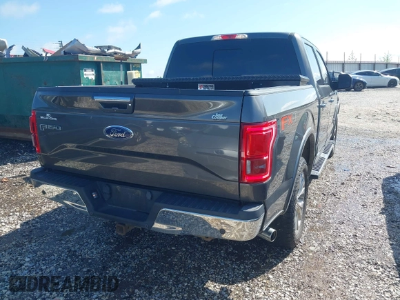 2015 Ford F-150 XLT with VIN 1FTEW1EG0FKE59929, listed as a IAAI auction lot 42161771 with 189,933 mi miles. Bid and sale history available at carsss.com. Image 4.