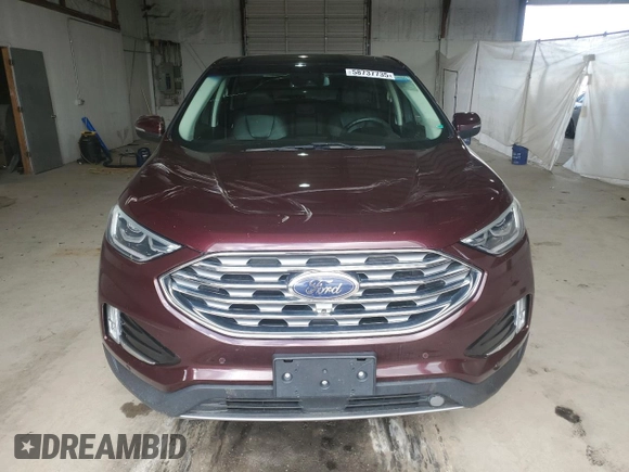 2019 Ford Edge Titanium z VIN 2FMPK4K94KBC11873, wystawiony jako Copart lot #58737735 z przebiegiem 127 278 mil mil oraz Czysty tytuł • Clean title. Historia ofert i sprzedaży dostępna na DreamBid. Obrazek 5.