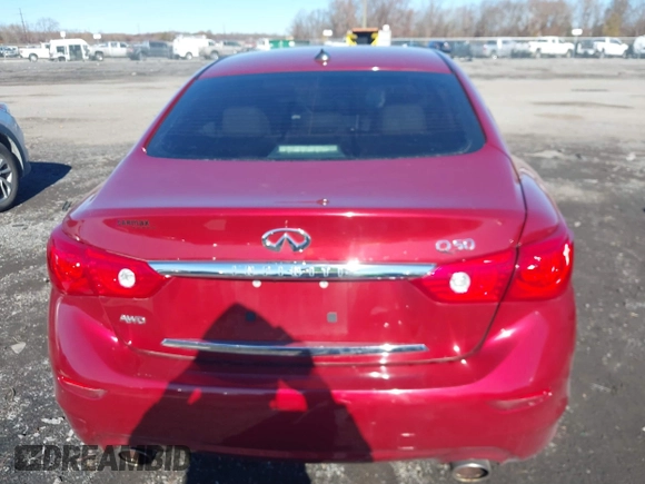 2014 Infiniti Q50 Premium with VIN JN1BV7AR4EM697482, listed as a IAAI auction lot 40844403 with 86,577 mi miles and . Bid and sale history available at DreamBid. Image 17.