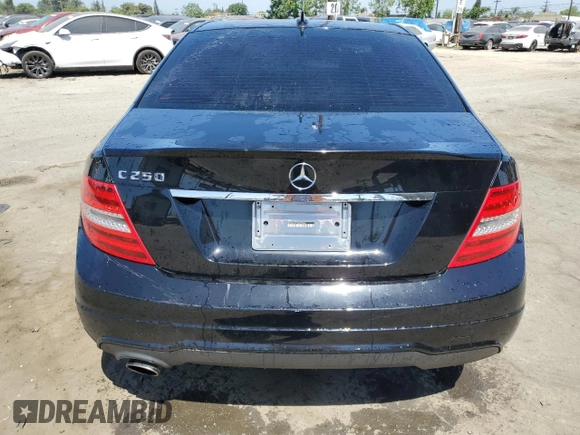 2013 Mercedes-Benz C 250 Sport with VIN WDDGF4HB1DA879444, listed as a Copart auction lot 58030695 with 114,789 mi miles and Salvage title. Bid and sale history available at DreamBid. Image 6.