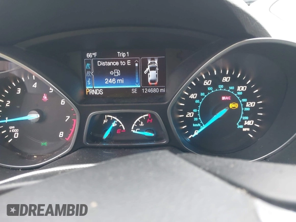 2014 Ford Escape Titanium with VIN 1FMCU0JX3EUD98815, listed as a IAAI auction lot 42078367 with 124,680 mi miles. Bid and sale history available at carsss.com. Image 7.