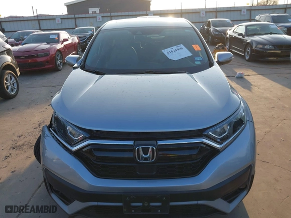 2022 Honda CR-V EX-L with VIN 5J6RW1H87NA015421, listed as a IAAI auction lot 41524908 with 18,020 mi miles. Bid and sale history available at carsss.com. Image 13.