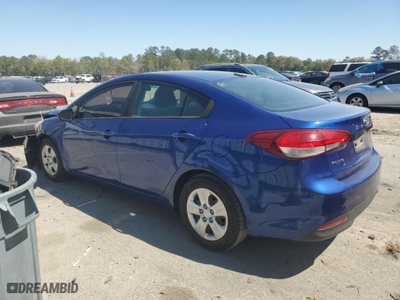 2017 Kia Forte LX with VIN 3KPFK4A70HE115109, listed as a Copart auction lot 50567615 with 124,460 mi miles and Salvage Title. Bid and sale history available at carsss.com. Image 2.