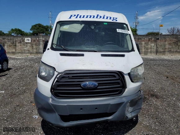 2017 Ford Transit Van with VIN 1FTYE2CM7HKB56146, listed as a Copart auction lot 61424554 with NaN miles and Salvage Title. Bid and sale history available at carsss.com. Image 5.