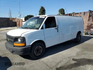 2012 Chevrolet Express Cargo Van with VIN 1GCWGGCA3C1150136, listed as a Copart auction lot 84442674 with 294,228 mi miles and Salvage Title. Bid and sale history available at carsss.com. Image 1.