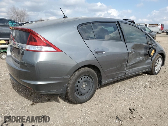 2012 Honda Insight LX with VIN JHMZE2H54CS003690, listed as a Copart auction lot 43212595 with 172,084 mi miles and Salvage title. Bid and sale history available at DreamBid. Image 3.