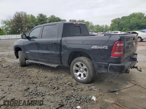 2019 Ram 1500 Big Horn with VIN 1C6SRFFT5KN698816, listed as a Copart auction lot 55287665 with 143,969 mi miles and Salvage title. Bid and sale history available at DreamBid. Image 2.