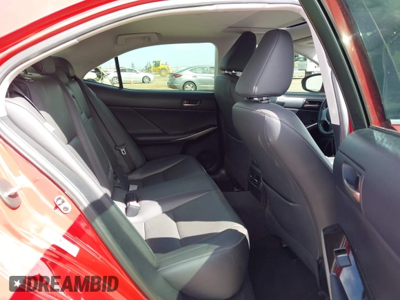 2018 Lexus IS with VIN JTHBA1D29J5074219, listed as a IAAI auction lot 42011062 with 88,566 mi miles. Bid and sale history available at carsss.com. Image 8.