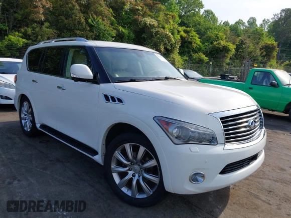 2012 Infiniti QX56 7-passenger z VIN JN8AZ2NE7C9023063, wystawiony jako IAAI lot #42145130 z przebiegiem 149 172 mil mil oraz . Historia ofert i sprzedaży dostępna na DreamBid. Obrazek 1.