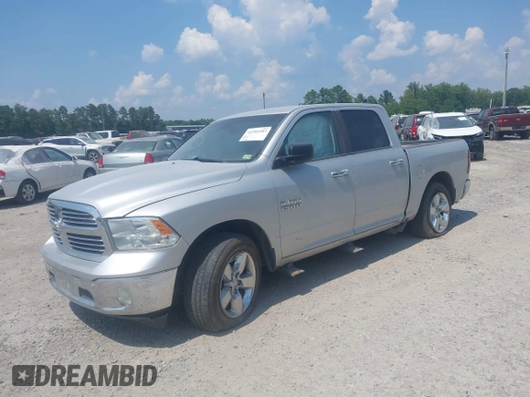 2015 Ram 1500 Big Horn with VIN 1C6RR7LG3FS509244, listed as a IAAI auction lot 42384583 with 216,899 mi miles and . Bid and sale history available at DreamBid. Image 2.