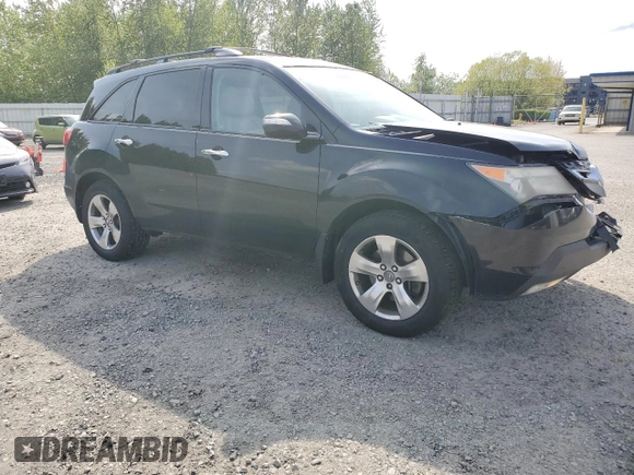 2007 Acura MDX Sport with VIN 2HNYD28867H503559, listed as a Copart auction lot 55153715 with 182,947 mi miles and Salvage Title. Bid and sale history available at DreamBid. Image 4.