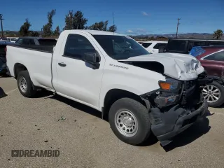 2020 Chevrolet Silverado 1500 Work Truck with VIN 3GCNWAEF9LG304824, listed as a Copart auction lot 46043875 with 21,479 mi miles and Salvage Title. Bid and sale history available at carsss.com. Image 4.